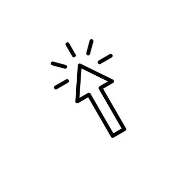 Click icon vector illustration. pointer arrow sign and symbol. cursor icon Stock Illustration