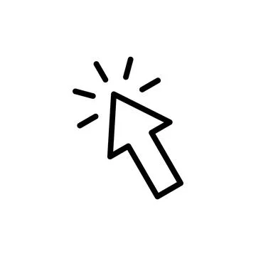 Click icon vector illustration. pointer arrow sign and symbol. cursor icon Illustrazione stock