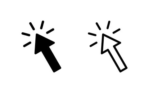 Click icon vector illustration. pointer arrow sign and symbol. cursor icon イラスト素材