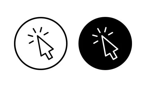 Click icon vector illustration. pointer arrow sign and symbol. cursor icon 스톡 일러스트