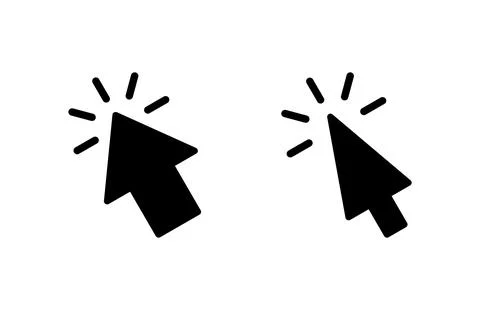 Click icon vector illustration. pointer arrow sign and symbol. cursor icon Stock Illustration