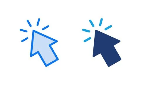 Click icon vector illustration. pointer arrow sign and symbol. cursor icon 스톡 일러스트