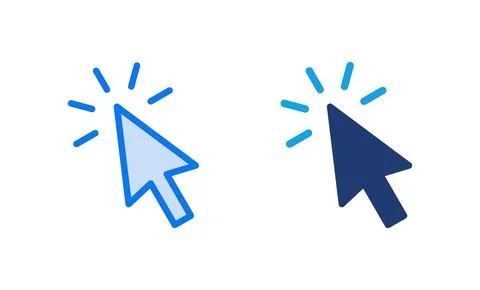 Click icon vector illustration. pointer arrow sign and symbol. cursor icon 스톡 일러스트