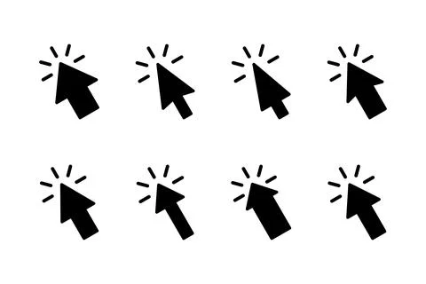 Click icon vector illustration. pointer arrow sign and symbol. cursor icon イラスト素材