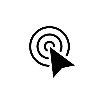 Click icon vector. pointer arrow icon. cursor icon vector Stock Illustration