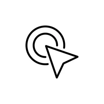 Click icon vector. pointer arrow icon. cursor icon vector Stock Illustration