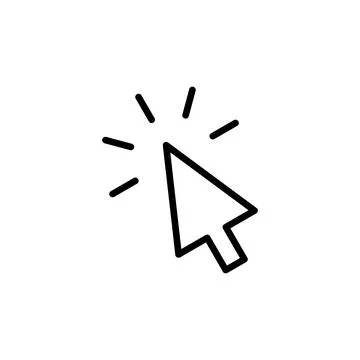 Click icon vector. pointer arrow icon. cursor icon vector イラスト素材