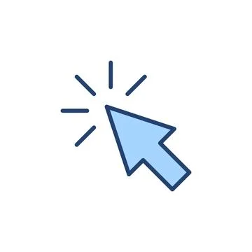 Click icon vector. pointer arrow sign and symbol. cursor icon Stock Illustration