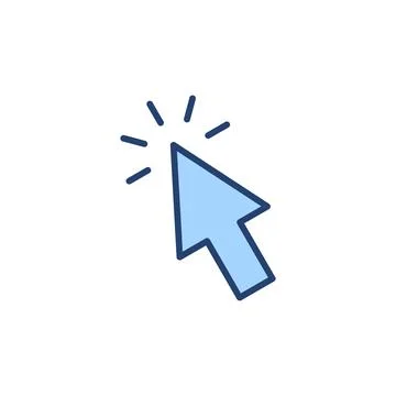 Click icon vector. pointer arrow sign and symbol. cursor icon Stock Illustration