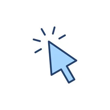 Click icon vector. pointer arrow sign and symbol. cursor icon Stock Illustration