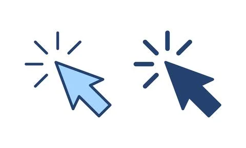 Click icon vector. pointer arrow sign and symbol. cursor icon 스톡 일러스트