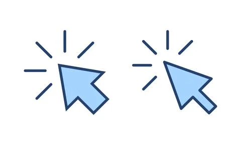 Click icon vector. pointer arrow sign and symbol. cursor icon 스톡 일러스트