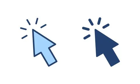 Click icon vector. pointer arrow sign and symbol. cursor icon イラスト素材