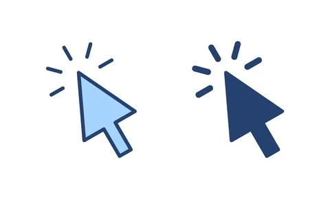 Click icon vector. pointer arrow sign and symbol. cursor icon 스톡 일러스트