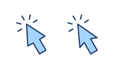 Click icon vector. pointer arrow sign and symbol. cursor icon Stock Illustration