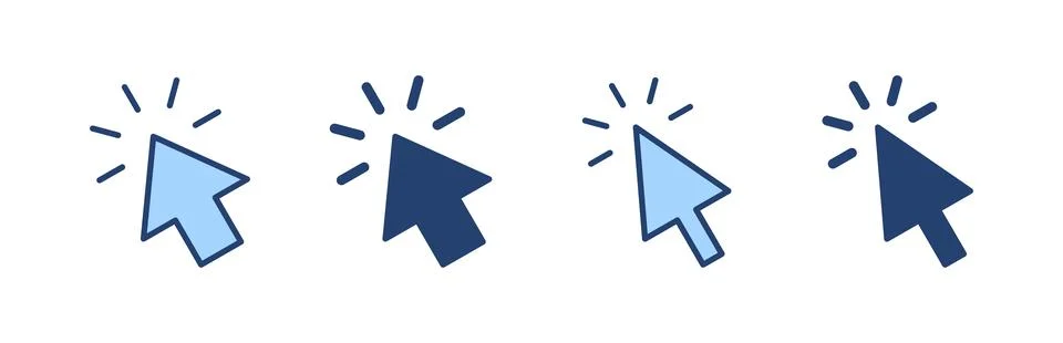 Click icon vector. pointer arrow sign and symbol. cursor icon イラスト素材