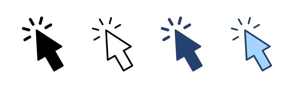 Click icon vector. pointer arrow sign and symbol. cursor icon イラスト素材
