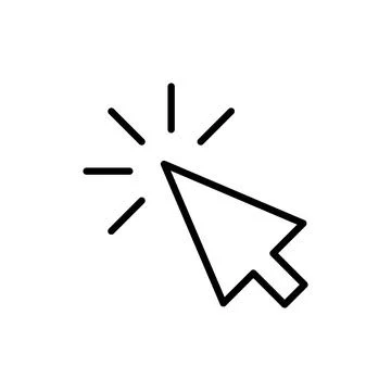 Click icon vector. pointer arrow sign and symbol. cursor icon 스톡 일러스트