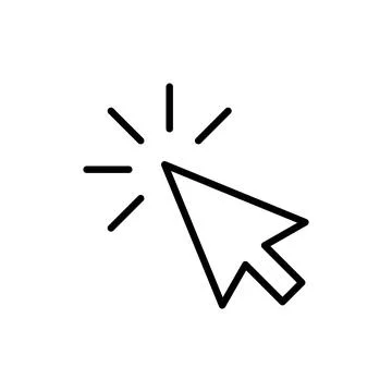 Click icon vector. pointer arrow sign and symbol. cursor icon 스톡 일러스트