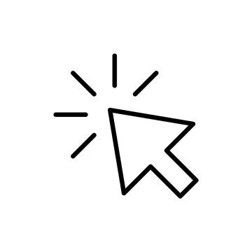 Click icon vector. pointer arrow sign and symbol. cursor icon 스톡 일러스트