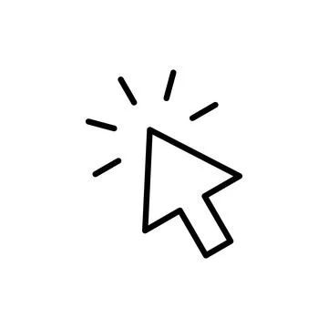 Click icon vector. pointer arrow sign and symbol. cursor icon イラスト素材