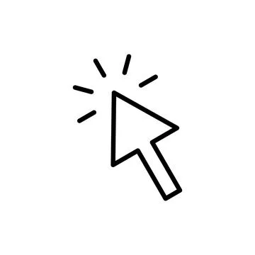 Click icon vector. pointer arrow sign and symbol. cursor icon イラスト素材