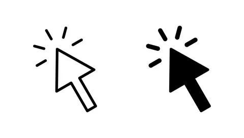 Click icon vector. pointer arrow sign and symbol. cursor icon イラスト素材