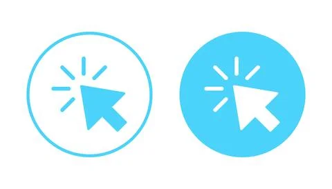 Click icon vector. pointer arrow sign and symbol. cursor icon 스톡 일러스트