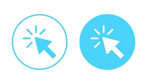 Click icon vector. pointer arrow sign and symbol. cursor icon 스톡 일러스트