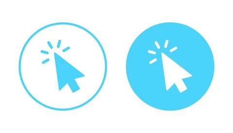 Click icon vector. pointer arrow sign and symbol. cursor icon 스톡 일러스트