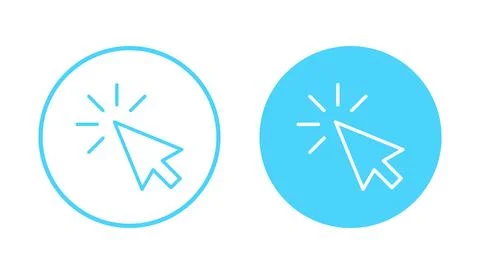 Click icon vector. pointer arrow sign and symbol. cursor icon 스톡 일러스트