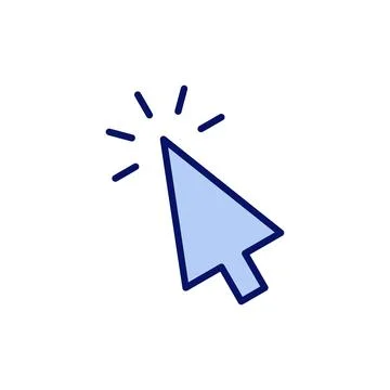 Click icon vector. pointer arrow sign and symbol. cursor icon 스톡 일러스트