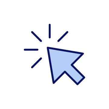 Click icon vector. pointer arrow sign and symbol. cursor icon 스톡 일러스트