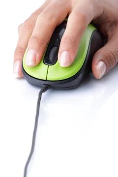 Click mouse computer Stock Photos