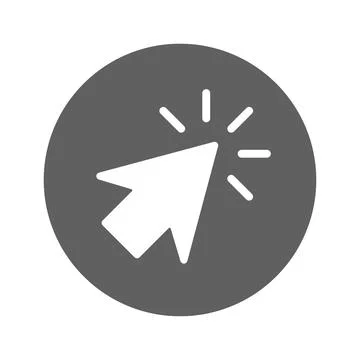 Click, mouse, pointer icon. Illustrazione stock