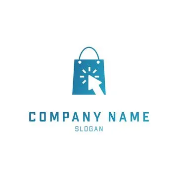 Click Online Store Logo Inspirations Template Stock Illustration