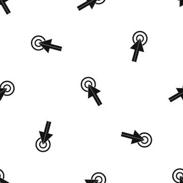 Click pattern seamless black 스톡 일러스트