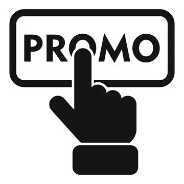 Click promo offer icon simple vector. Deal store sale Stock Illustration