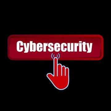 Click Rectangle Cyber security button design, Finger pressing button symbol.. 스톡 일러스트