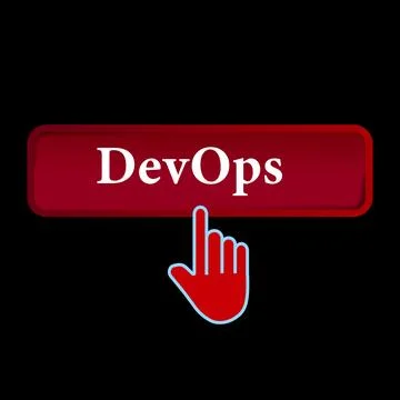 Click Rectangle Develops button design, Finger pressing button symbol isola.. Stock Illustration