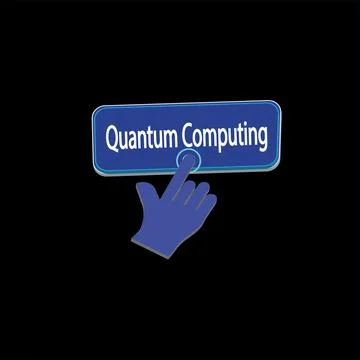 Click Rectangle Quantum com button design, Finger pressing button symbol il.. イラスト素材