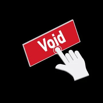 Click Rectangle Void button design, Finger pressing button symbol illustrat.. 库存插图