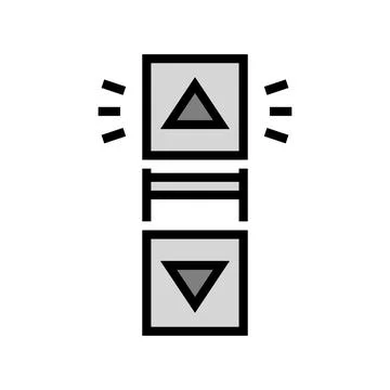 Click scroll color icon vector illustration Illustrazione stock
