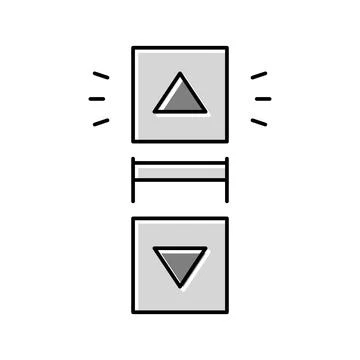 Click scroll color icon vector illustration 스톡 일러스트