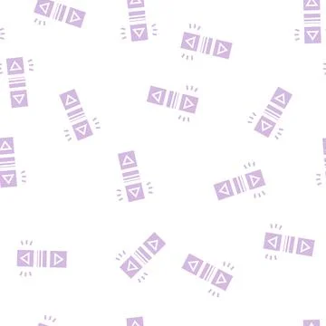 Click scroll glyph seamless pattern Illustrazione stock