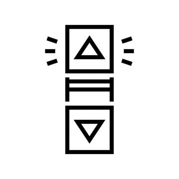 Click scroll line icon vector illustration Stock Illustration