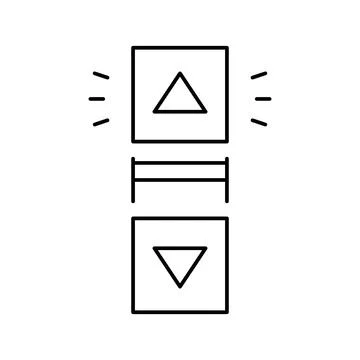 Click scroll line icon vector illustration Stock Illustration
