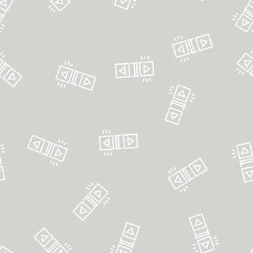 Click scroll line seamless pattern Stock Illustration