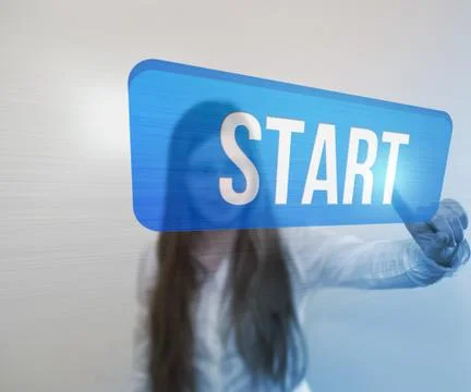 Click start button background Ilustração Stock