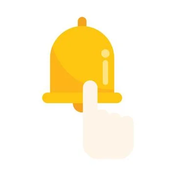 Click subscribe icon flat vector. Notice letter Stockillustratie